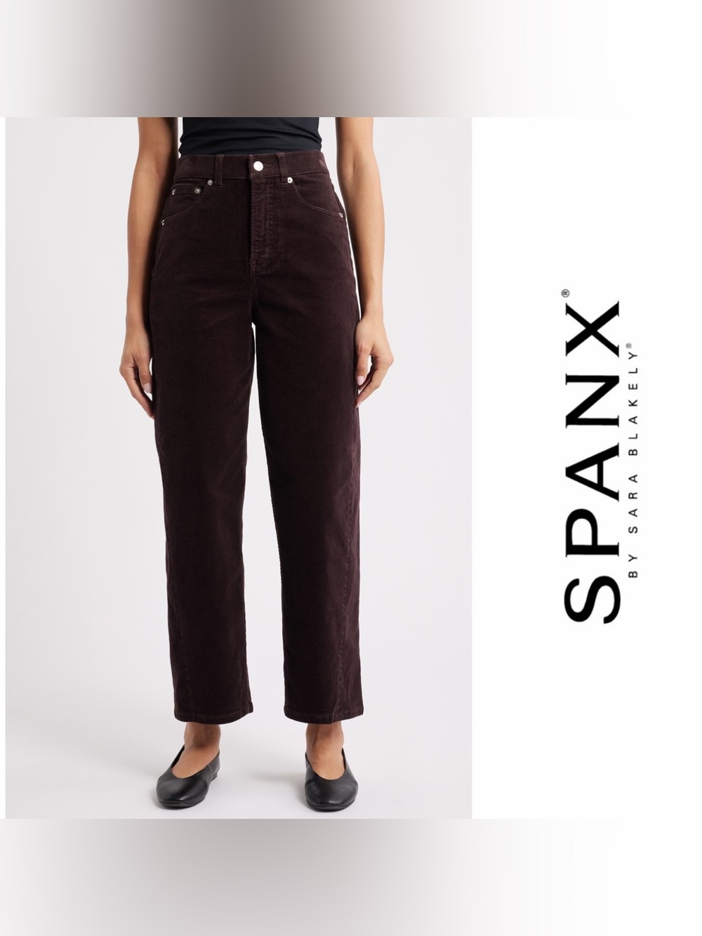SPANX® Corduroy Barrel Pants Large